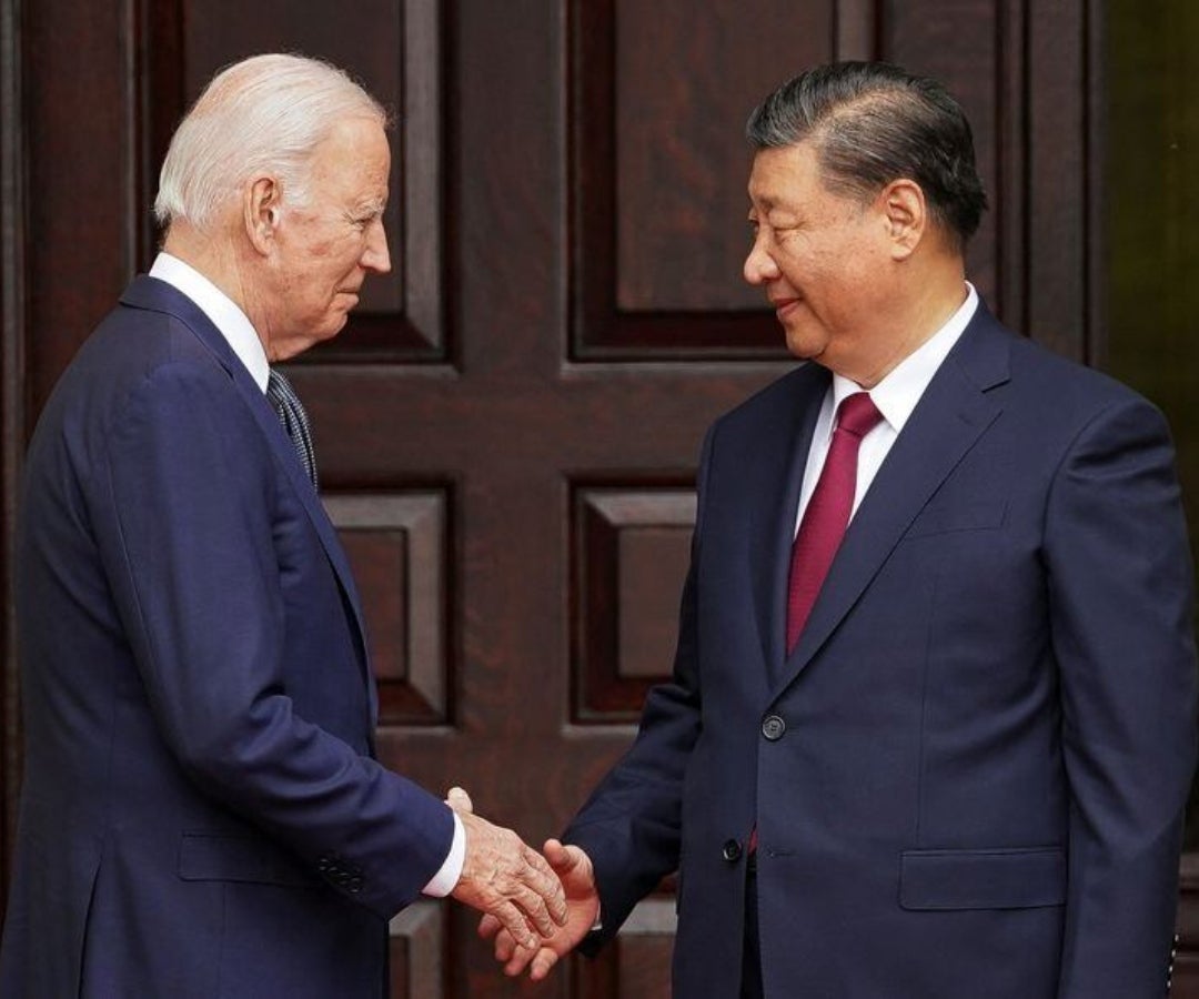 Biden y Xi Jinping reunidos