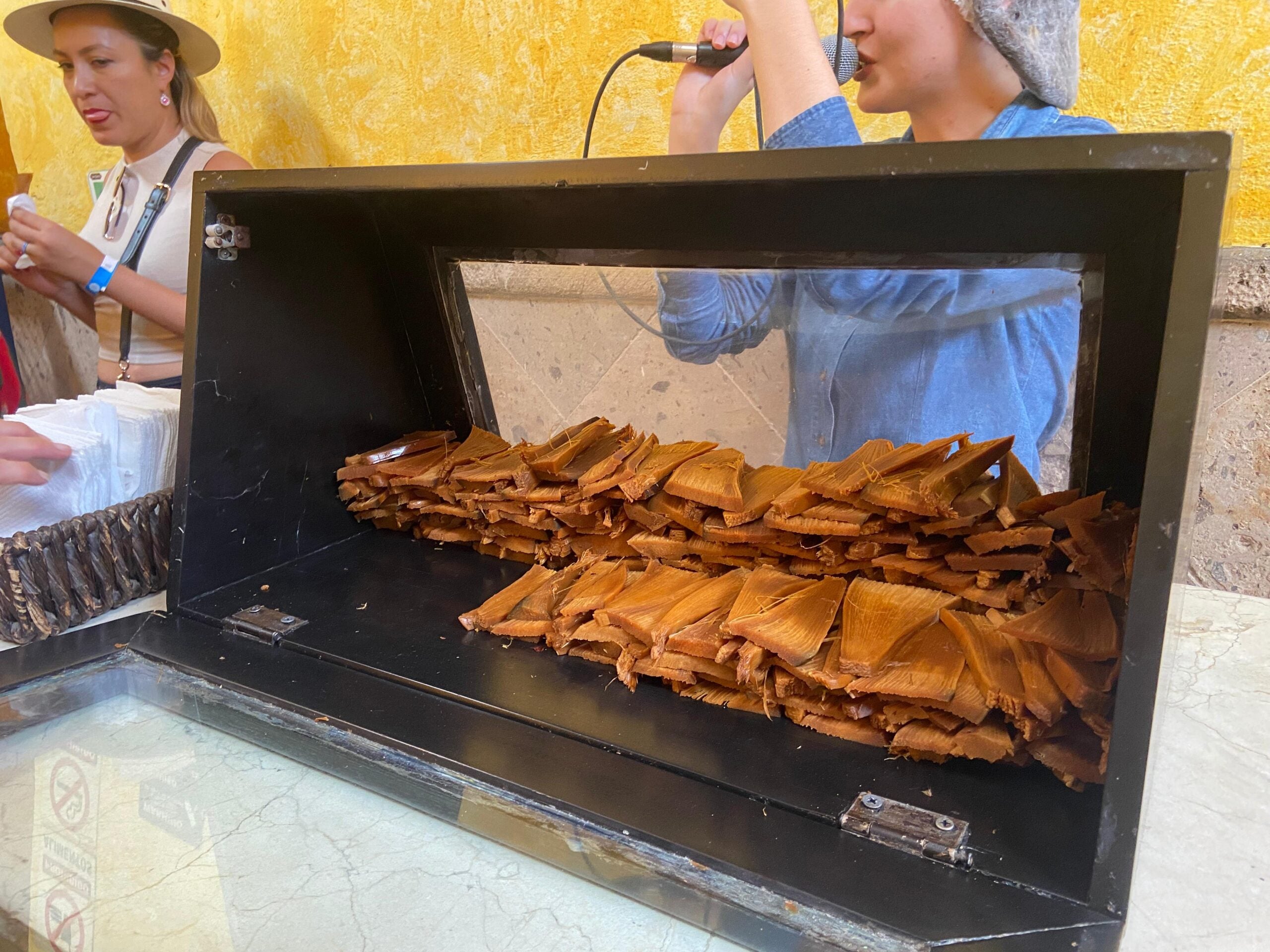 Agave cocido que puede probar