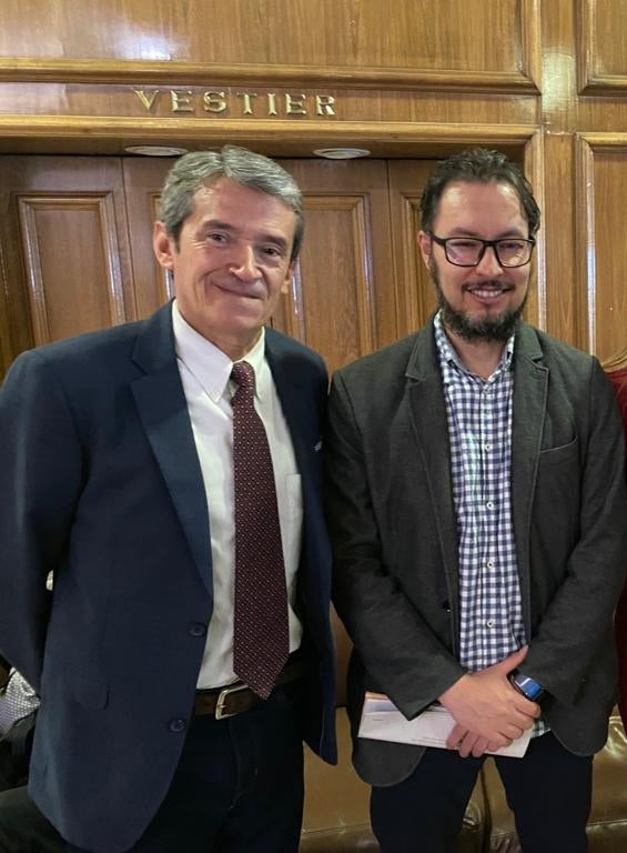 Miguel Dario Garrido, diseñador industrial y Hernán Alonso Fajardo, economista