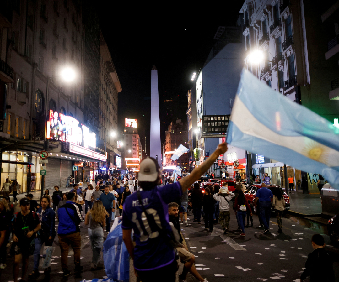 Los simpatizantes de Javier Milei celebraron el fin de semana el triunfo en las elecciones presidenciales
