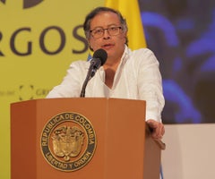 Gustavo Petro, presidente de Colombia, en la instalación del Congreso de la CCI