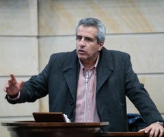El ministro del Interior, Luis Fernando Velasco,