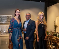 Tuti Barrera, diseñadora y modelo; Alonso Herrán, CEO de Match Communications; y Marcela Campuzano, empresaria.