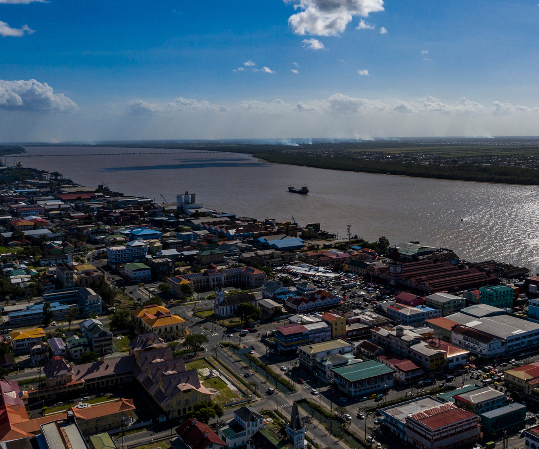Vista aérea de Guyana