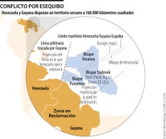 La región de Esequibo que se disputan Venezuela y Guyana