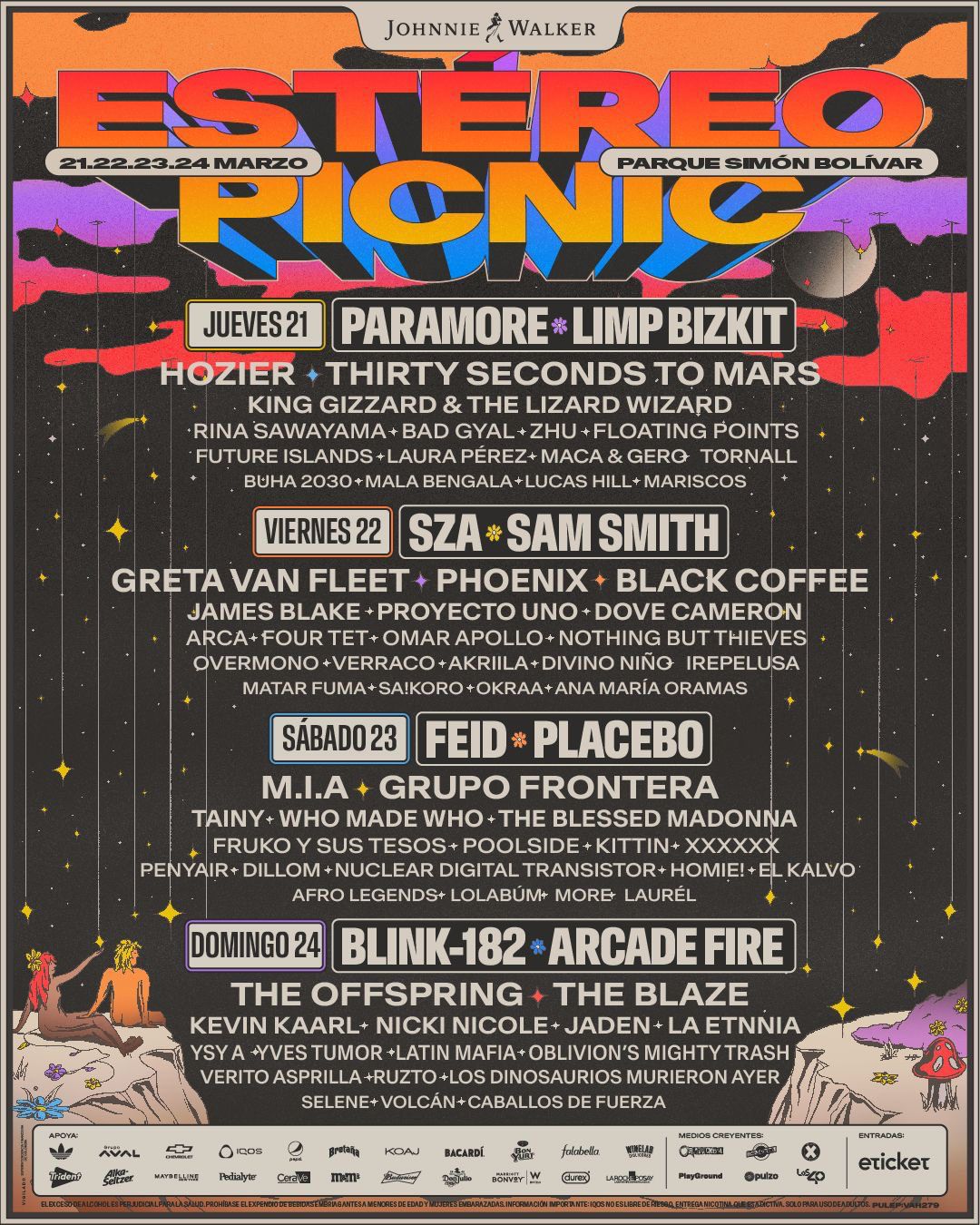 Estéreo Picnic reveló el lineup por días de 'Un Mundo Distinto