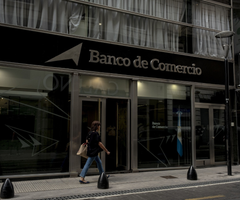 Una sucursal del Banco de Comercio en Buenos Aires
