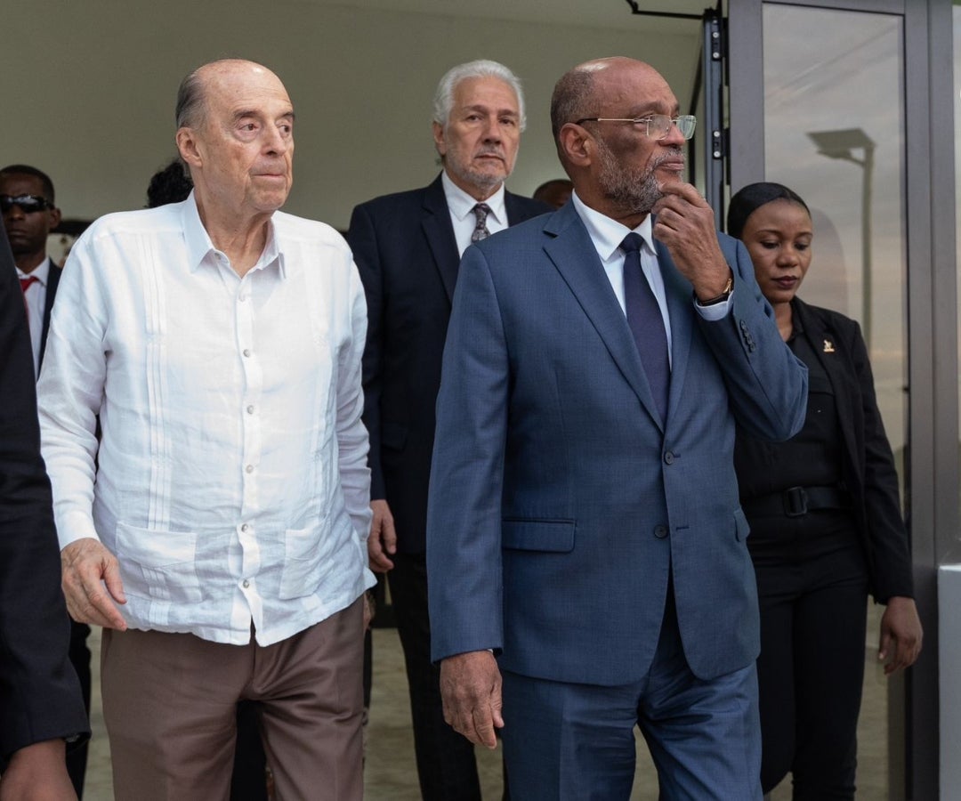 Visita del Canciller, Álvaro Leyva, a Haití