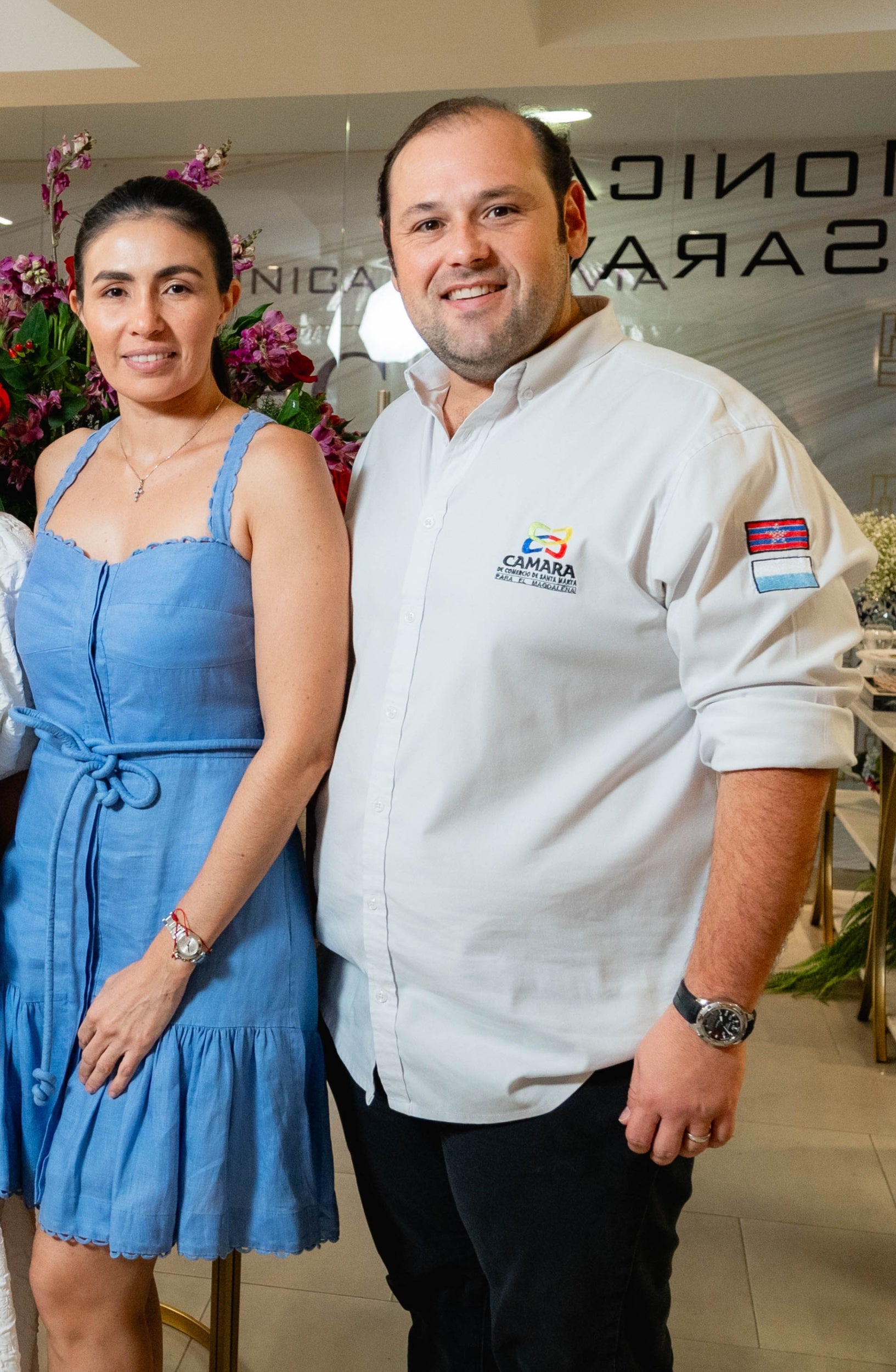 Luz Gómez, CEO My Home Addicted y Andrés Vives, empresario de la Cámara de Comercio