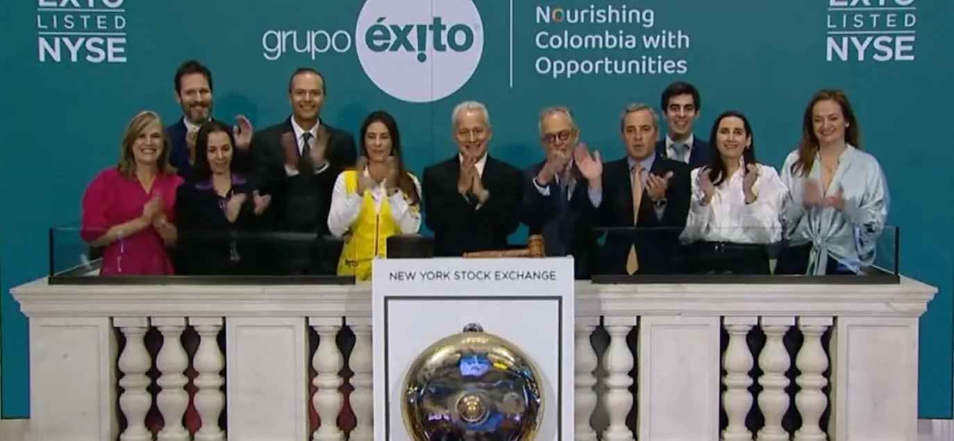 Grupo Éxito empieza a cotizar en tres mercados