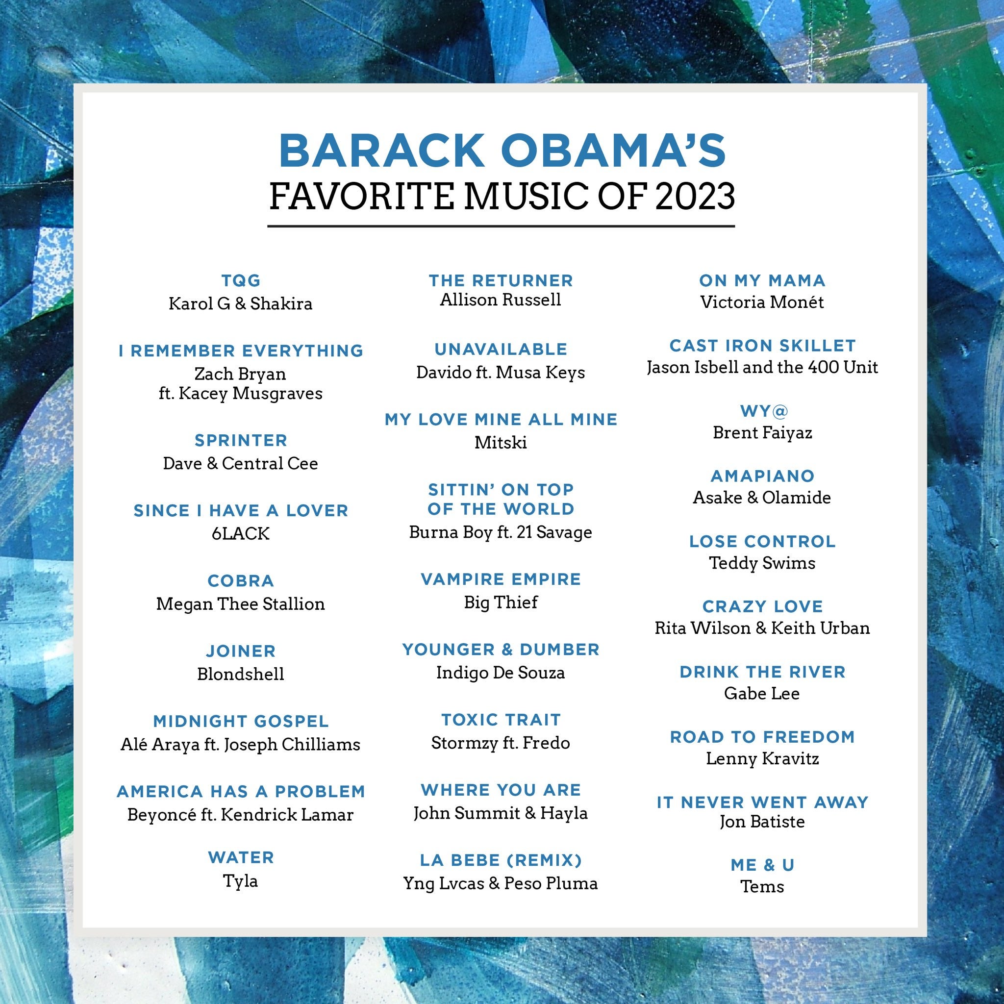 Barack Obama y sus canciones