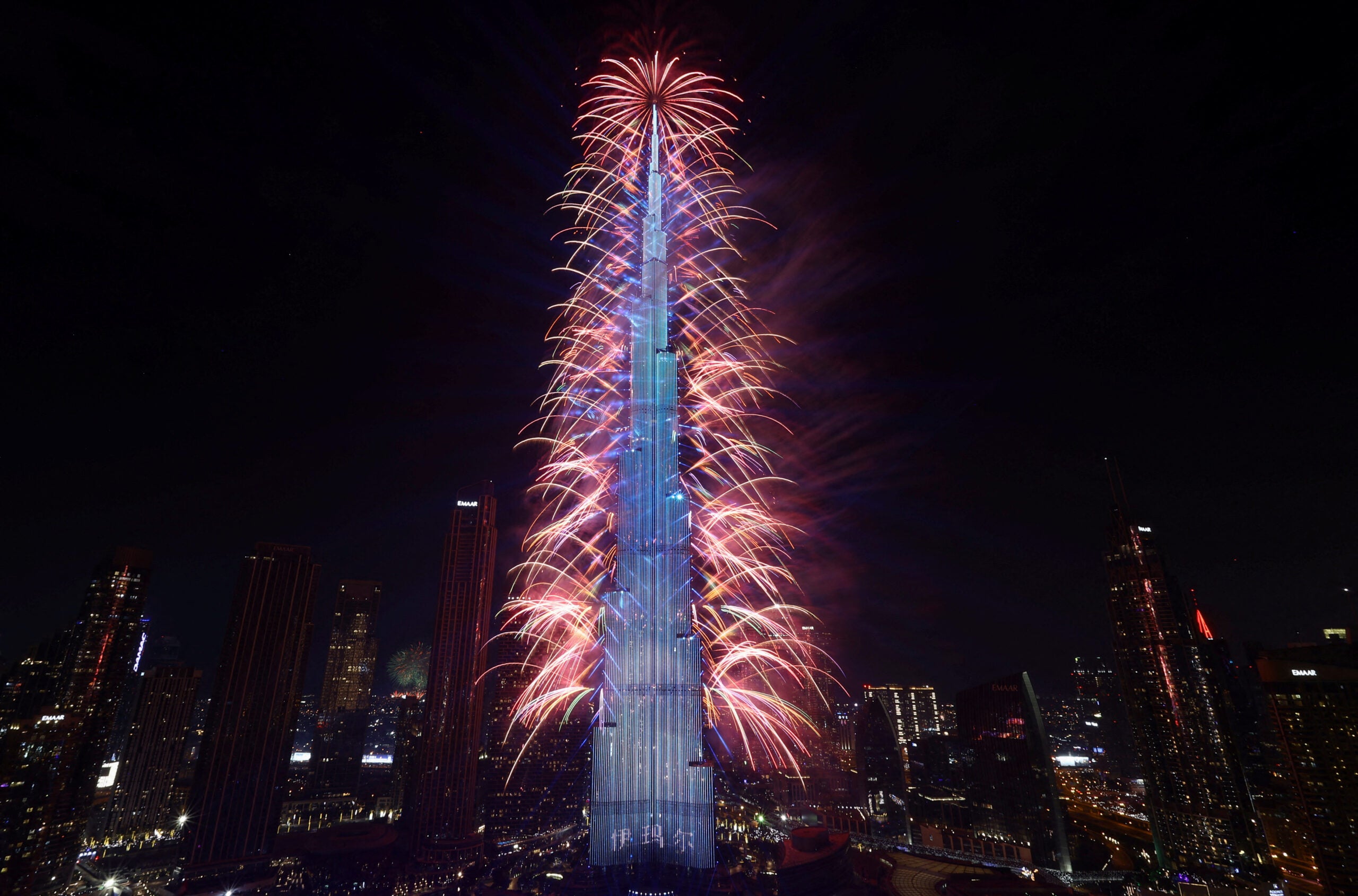 Dubái es otro de los territorios que ya le dio la bienvenida a 2024.