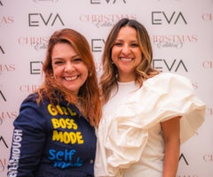 La empresaria inversionista Julita Barreto y la empresaria Ana Maria Gómez, directora de la Feria EVA
