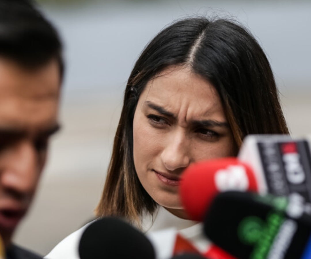 Colprensa Laura Sarabia se presentó ante la Fiscalía.