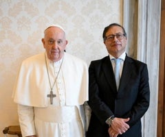 Presidente Petro y el papa Francisco