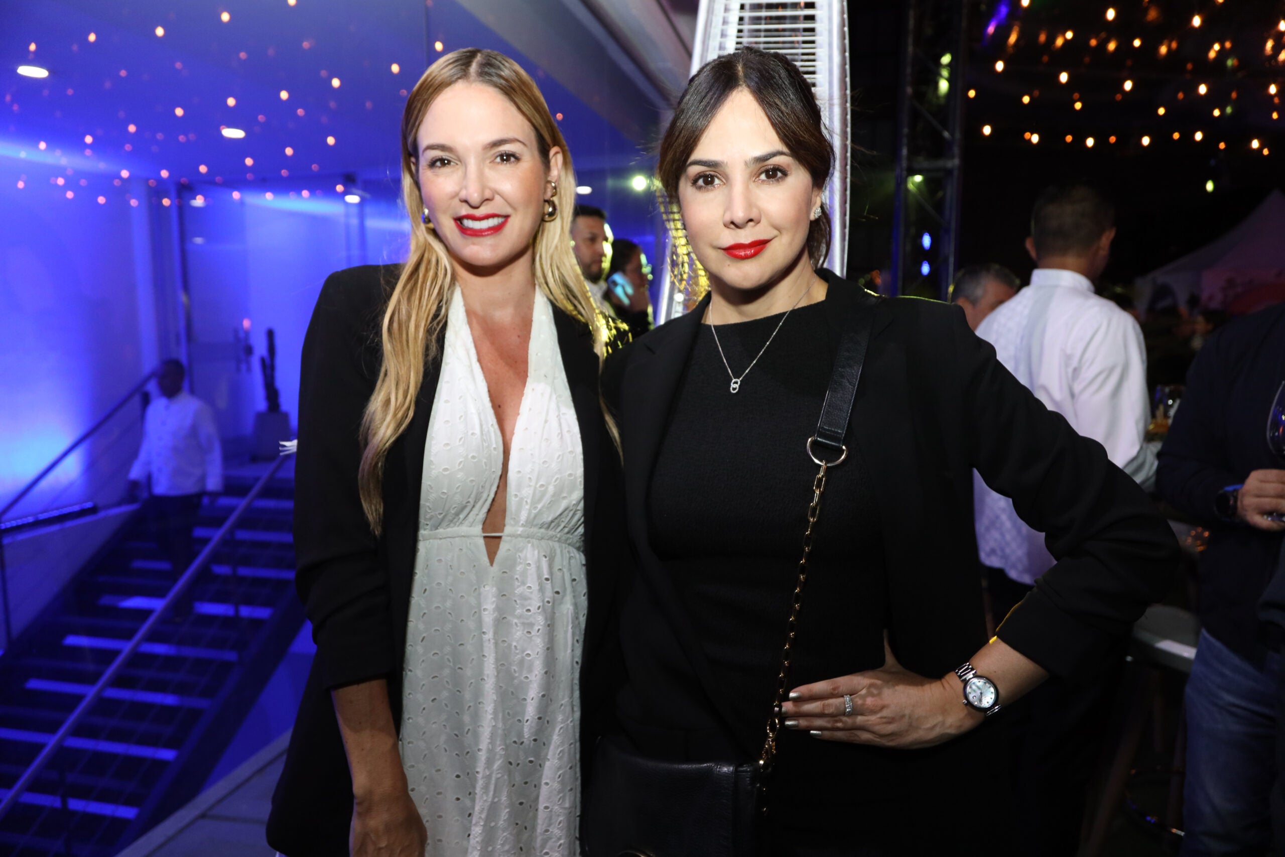 La modelo Jhoana Uribe y presentadora Mafe Navia.