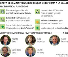 Carta de exministros sobre riesgos de reforma a la salud Carta de exministros sobre riesgos de reforma a la salud