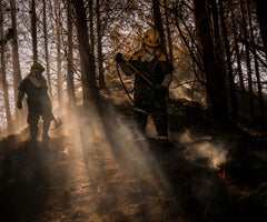 Incendio en Bogotá, zona de El Cable Incendio en Bogotá, zona de El Cable