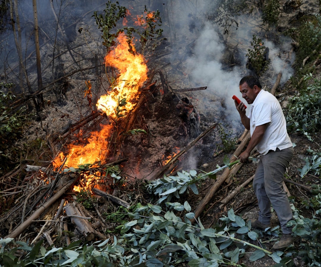 Incendios forestales en Nemocón