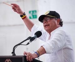 El presidente Gustavo Petro