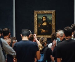 La Mona Lisa, en el Museo de Louvre