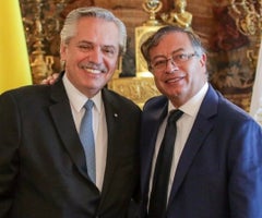 Alberto Fernández y Gustavo Petro