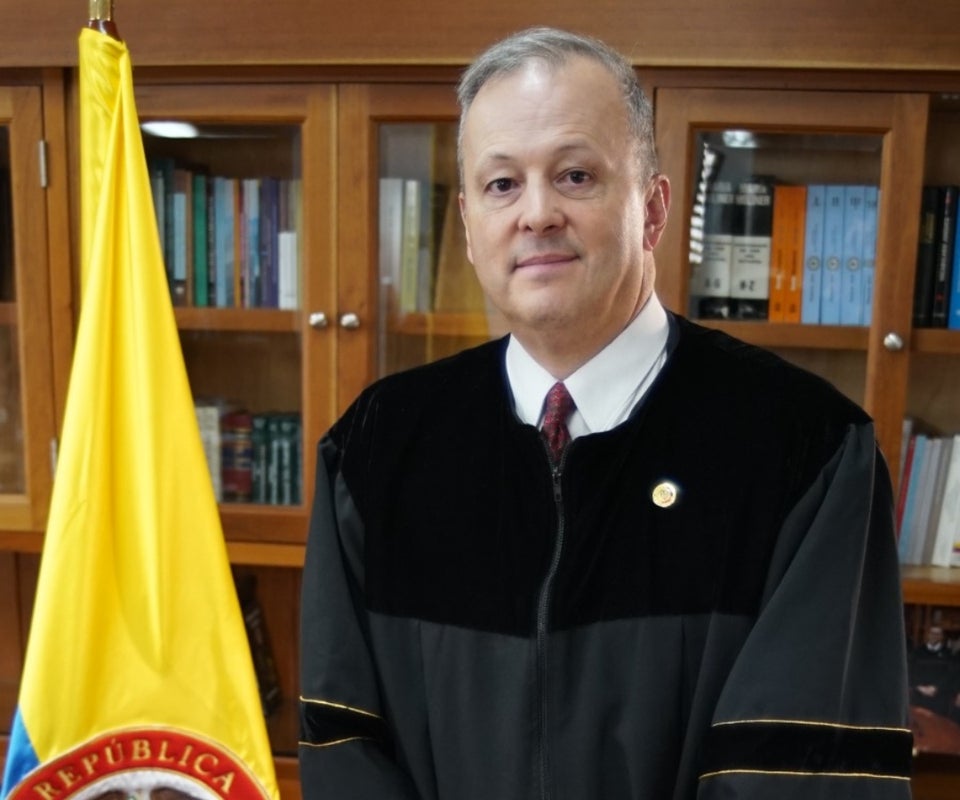 Magistrado Alfonso Cajiao Cabrera como nuevo presidente de la Corporación para el 2024