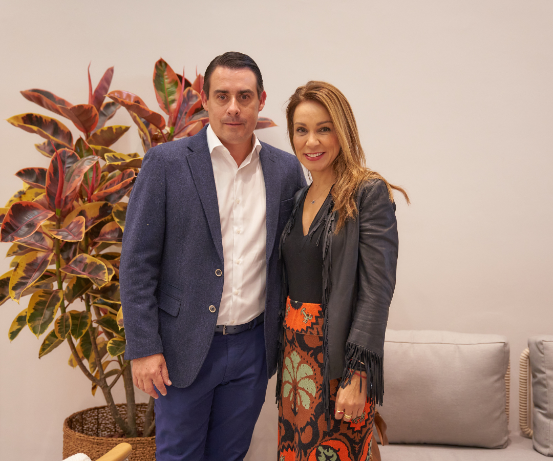 Gustavo Prieto, Director Ambienta Studio y Mónica Gómez, directora Rosas Don Eloy