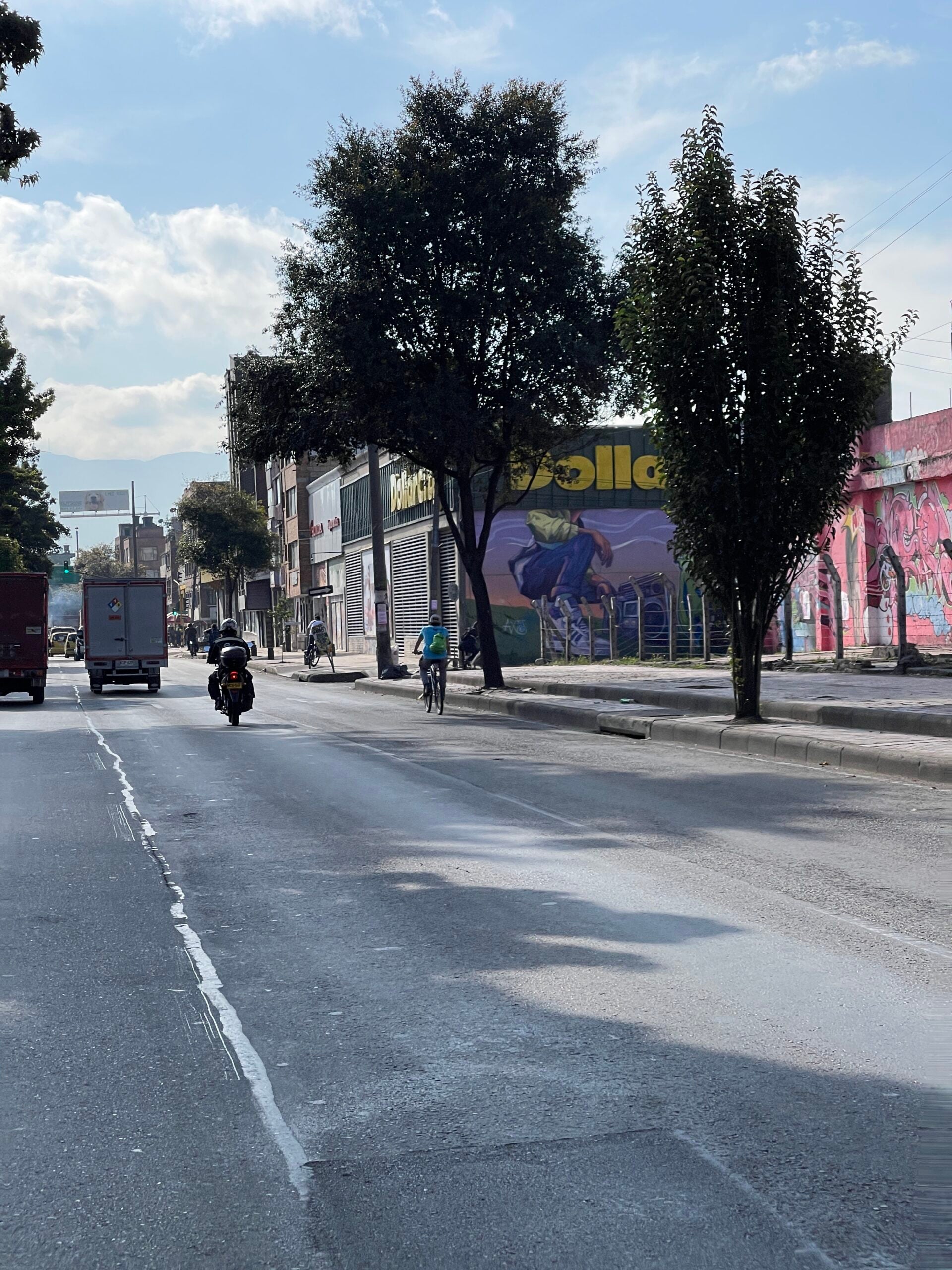 Aspecto del día sin carro y sin moto de febrero de 2024