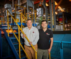 Andrés Mejía, gerente general de Victoria y Manuel Mejía, gerente comercial de la empresa Andrés Mejía, gerente general de Victoria y Manuel Mejía, gerente comercial de la empresa