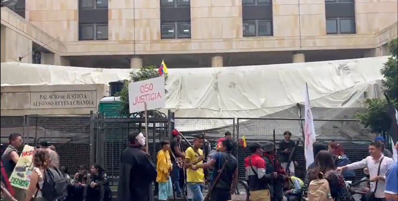 Salida del Palacio de Justicia