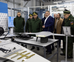 Prueba de drones militares rusos
