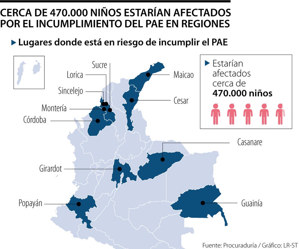 Cerca de 470.000 niños estarían afectados por el incumplimiento del PAE en regiones