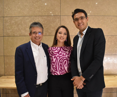 Oscar Jiménez, gerente de Proyectos de Great Place to Work; Margarita Maldonado, Associate Manager de PageGroup; y Diego Monroy, principal de Page Executive.
