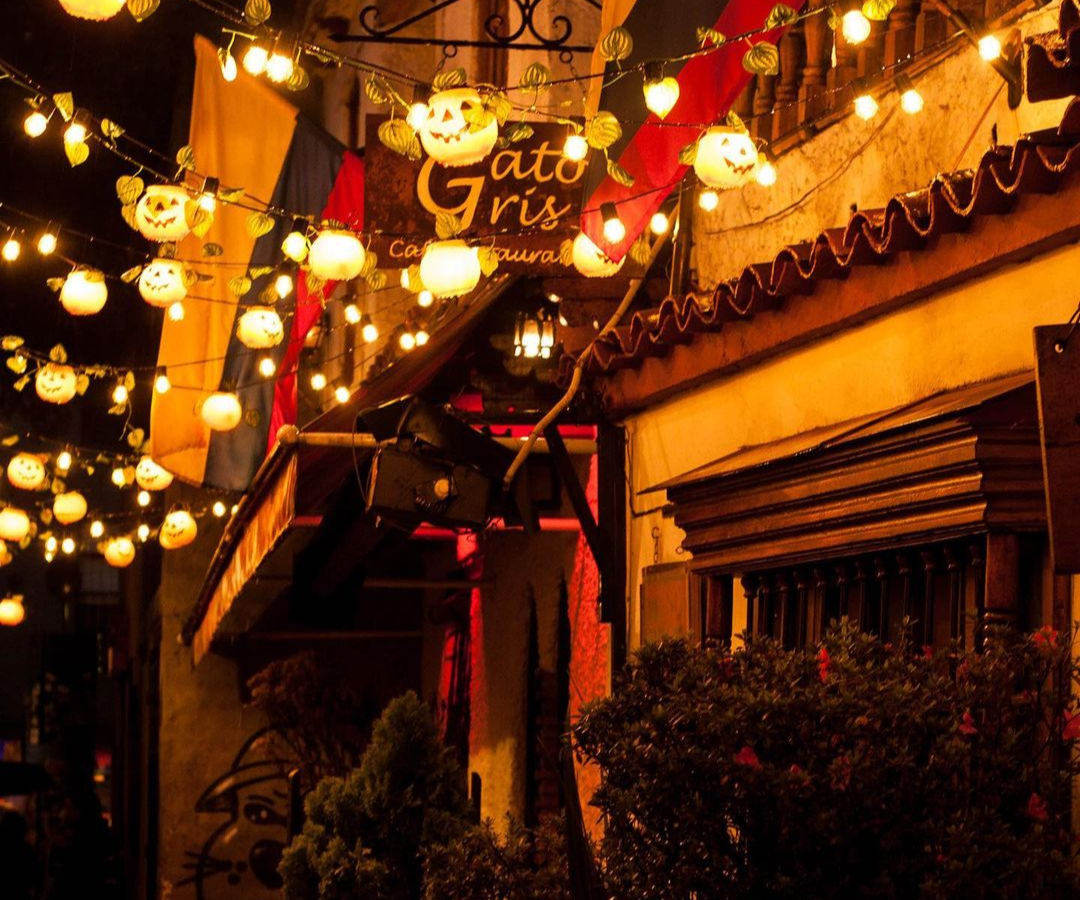 Restaurante El Gato Gris en el centro histórico de Bogotá