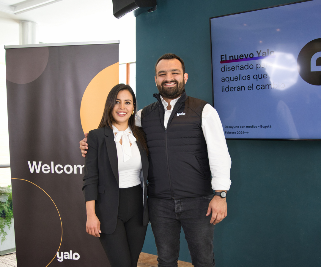 Ana Beatriz, líder de marketing norte de Latam, y Juan Pablo Orozco, responsable de cliente y crecimiento de Yalo.