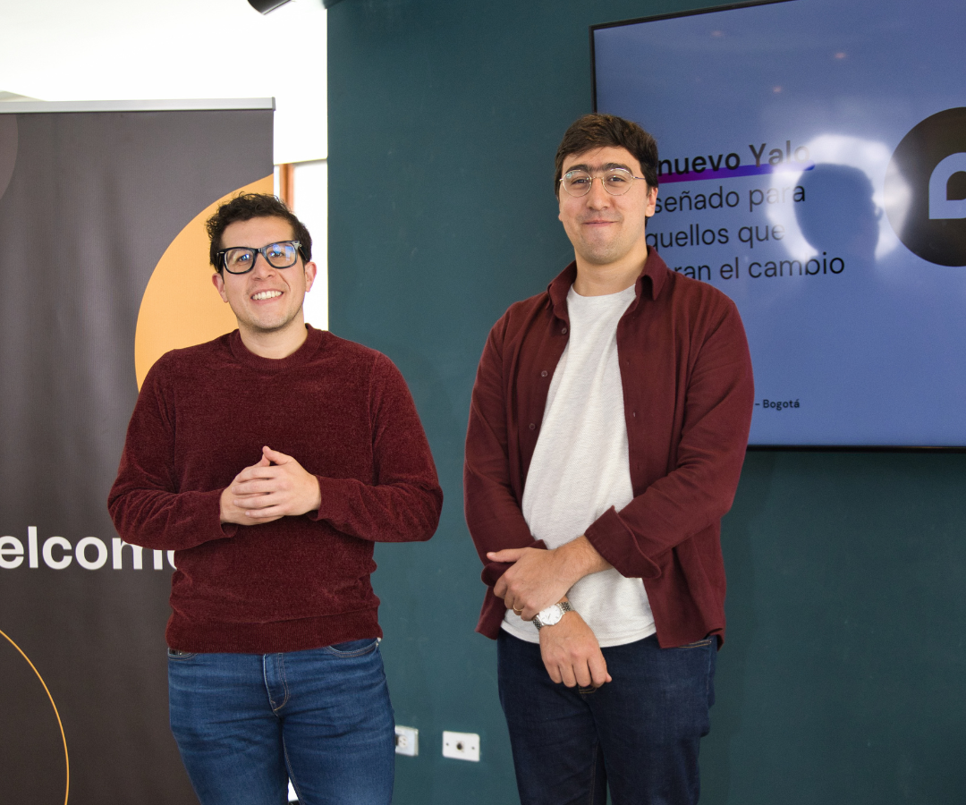 Los desarrolladores de negocio de Yalo, David Ariza y David Hosman.