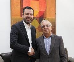 El alcalde de Bogotá, Carlos Fernando Galán y el ministro de Hacienda, Ricardo Bonilla