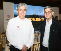 Fabio Galán, presidente ejecutivo de Acerías Paz del Río, y Ricardo Blanco, CEO de Coquecol.