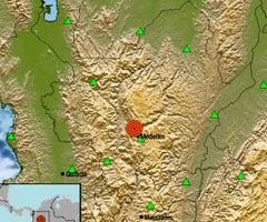 Servicio Geológico reportó sismo de magnitud 4 en Bello, Antioquia, esta madrugada