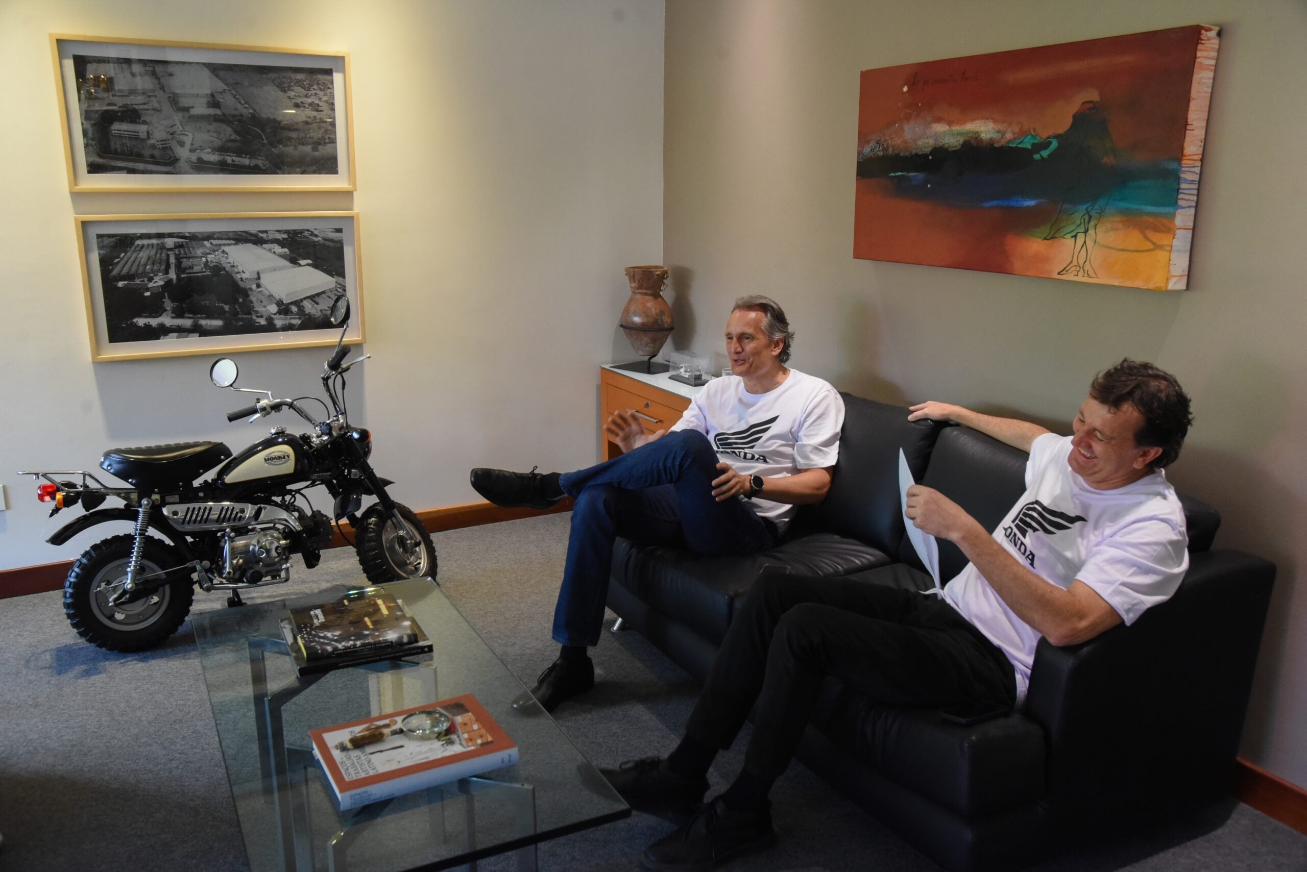 Joaquín Losada, presidente de Fanalca; y Jorge Lozada, vicepresidente de la unidad de negocios Honda