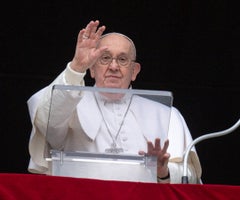 El papa Francisco durante el Angelus El papa Francisco durante el Angelus