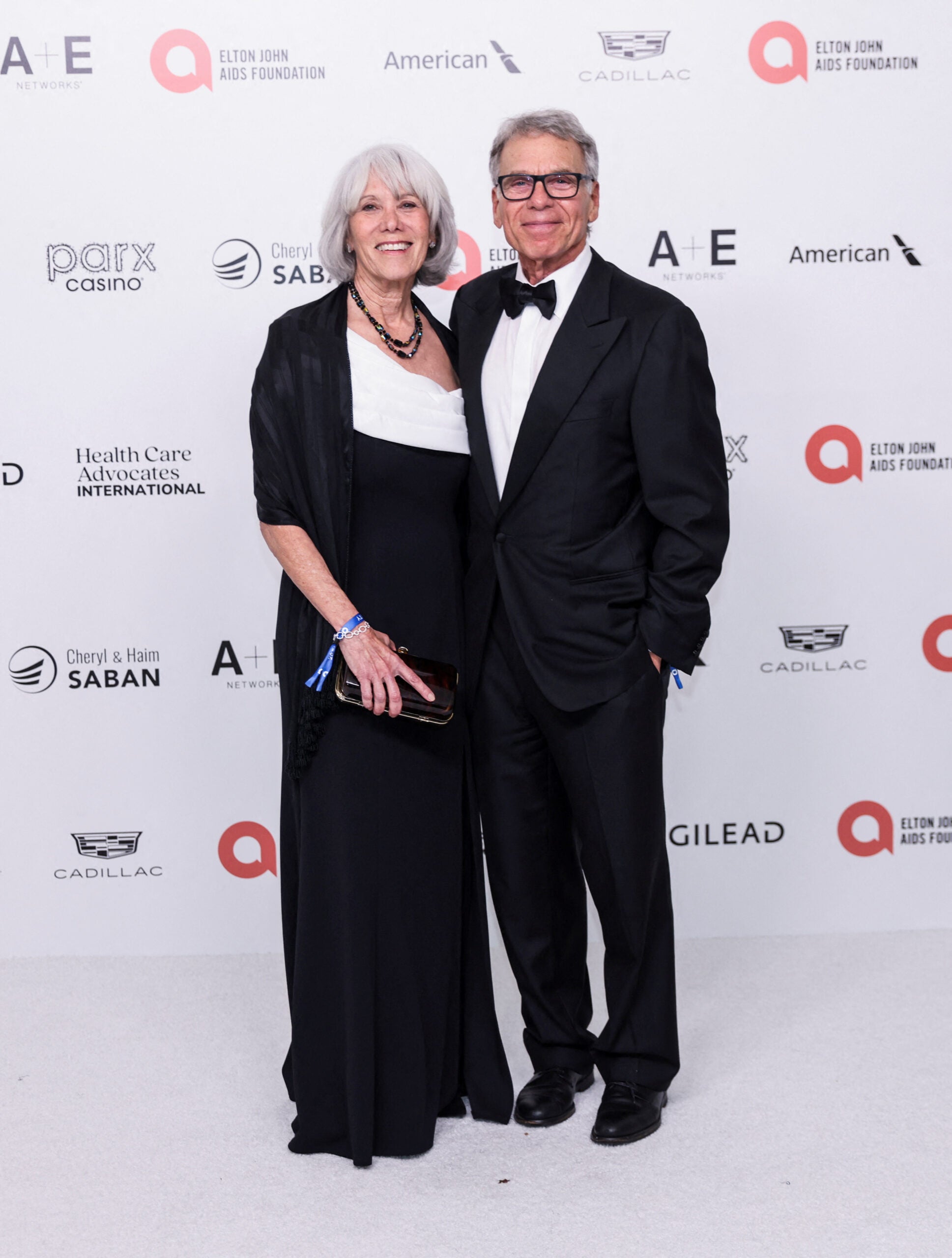 Los productores de cine estadounidense David Permut y Paula Mines.