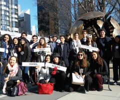 Estudiantes participantes del modelo en Nueva York