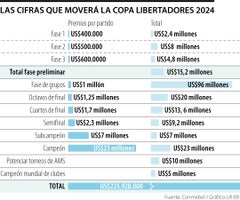 Estas serán las sumas que ganarán los equipos que jugarán en la Copa Libertadores.