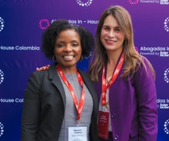 Marredia Crawford, jefe de Inclusión, Diversidad y Equidad de Baker McKenzie, y Cristina Mejía, Socia de Baker McKenzie.