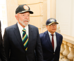 Presidente de Brasil, Lula da Silva y presidente Gustavo Petro