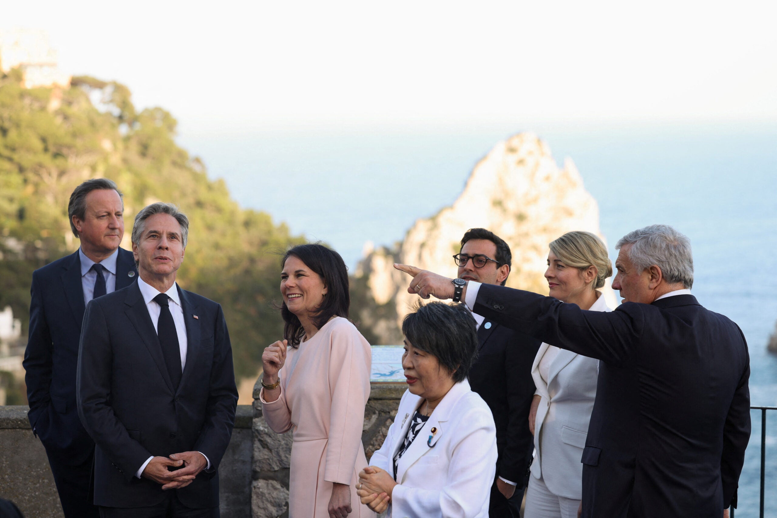 Foto familiar en la cumbre del G7