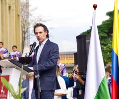 El alcalde de Medellín, Federico Gutiérrez