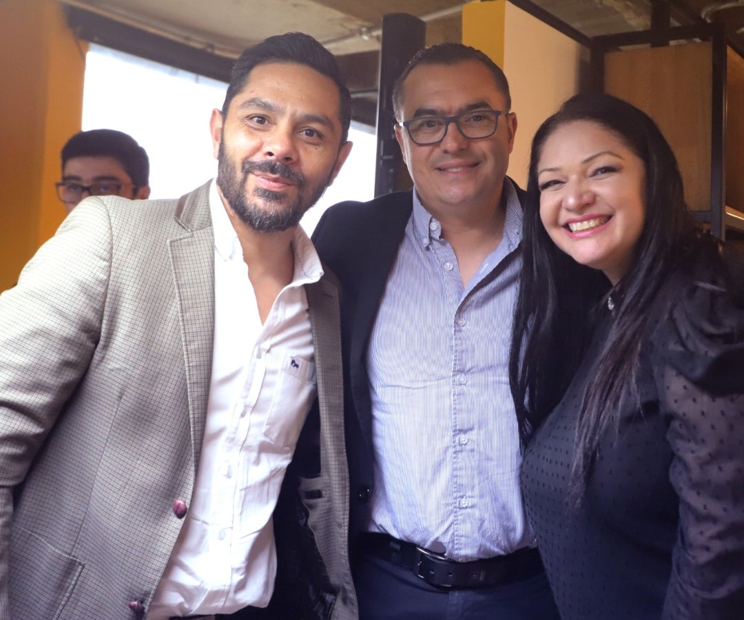 Mauricio Ramírez, gaming development business director de AMC Networks; Alejandro Galvis, Ad Sales Director de AMC Networks; y Soniberth Jiménez, directora de PR de MGC.